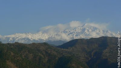 vu sur les montagnes nepalaises